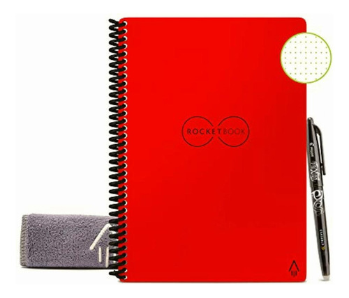 Rocketbook Cuaderno Reutilizable Borrable Rojo Atómico