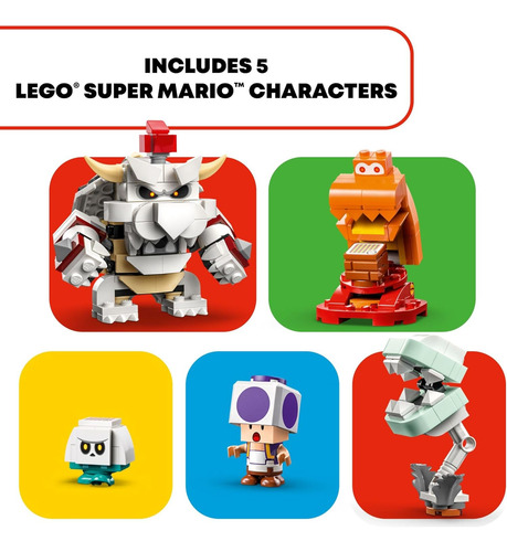 Lego Super Mario Dry Bowser Castle Battle Expansion Set 7142