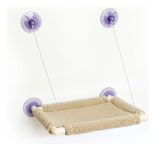 Cama De Gatos Para Janela Suspensa Catbed De Parede Cor Carneirinho