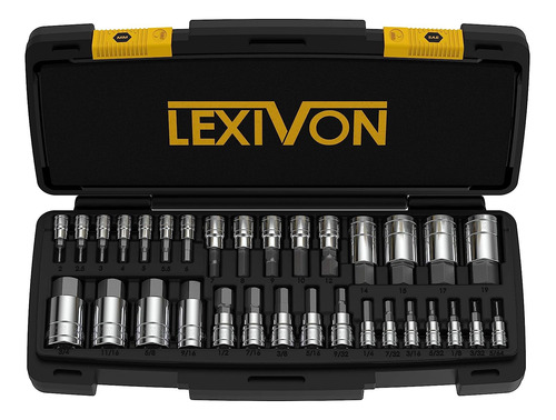 Set De Llaves Lexivon Puntas Hexagonales, Acero S2, 32 Uni