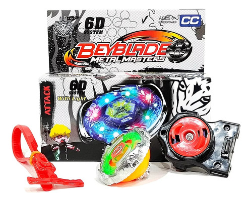 Beyblade Trompo Metal Master Con Luz X 1 Unidad