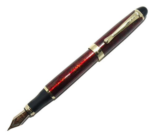 Caneta Tinteiro Jinhao X450 Vermelho Marmorizado Gt