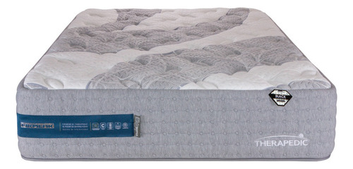 Colchón Matrimonial Espumas Therapedic Vivaldi 32 Cm Firme Color Gris