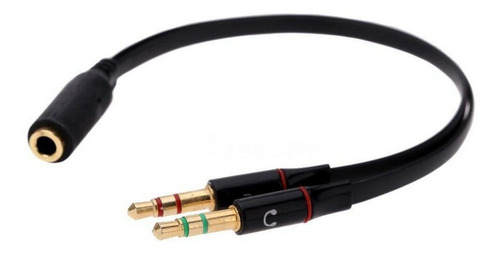 Adaptador Cable Audio Splitter 3.5mm Microfono Y Sonido 