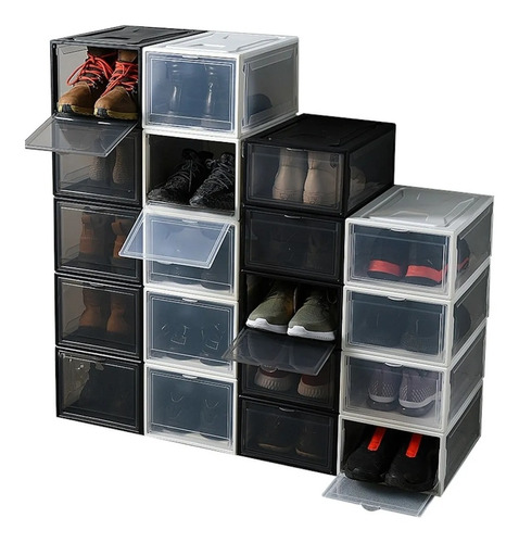 Organizador De Zapatos Acrílico Premium Pack 3 Transparente