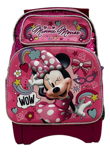 Mochila Minnie Kinder Lonchera Y Lapicera