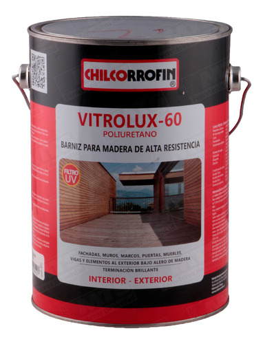 Barniz Vitrolux 60 1gl Roble Claro Chilcorrofin Mimbral