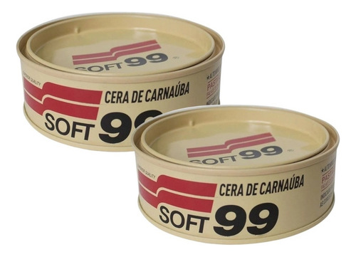 Kit 2ceras Carnaúba Premium Max Brilho All Color Soft99 100g