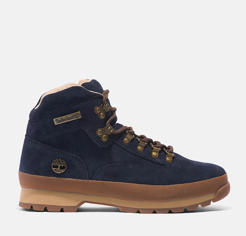 Bota Borcego Hombre Timberland Euro Hiker Nobuck Azul
