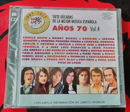 Siete Decadas Mejor Musica Española Vol. 4 Años 70 2cd Jcd