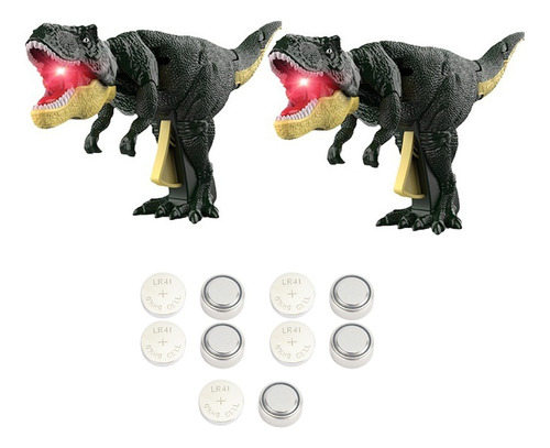 2pcs Juguetes Dinosaurio Zaza, Trigger T Rex ,con Sonido