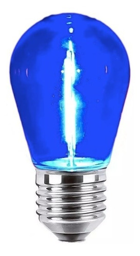 5 Lámparas Led Mini Edison E27 1w Luz De Colores Guirnalda Color de la luz Azul