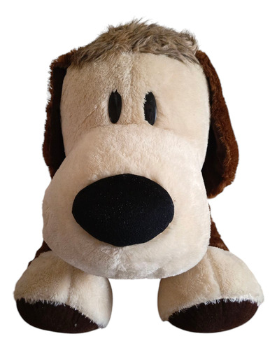 Perro Peluche Gigante 75 X 80cms Café Con Beige (Usado)