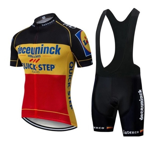 Uniforme Ciclismo Quickstep-maillot Profesional 20d Gel