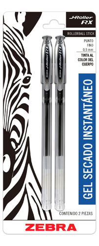 Bolígrafo Gel Secado Rápido Lápices De 0,7 Mm Zebra 2 Unid