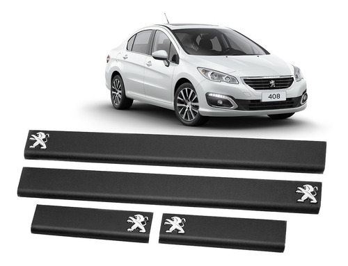  Cubre Zocalo P/ Peugeot 408 Accesorio Laminados Negros