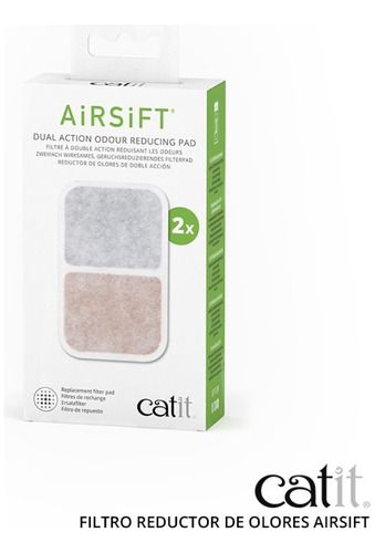 Repuesto Filtro Litera Catit Airsift Dual Action X2 Unidades