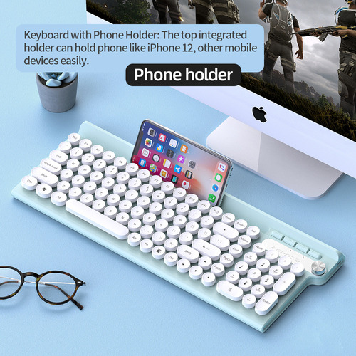 Conjunto De Teclado Ergonômico Sem Fio E Mouse Com .