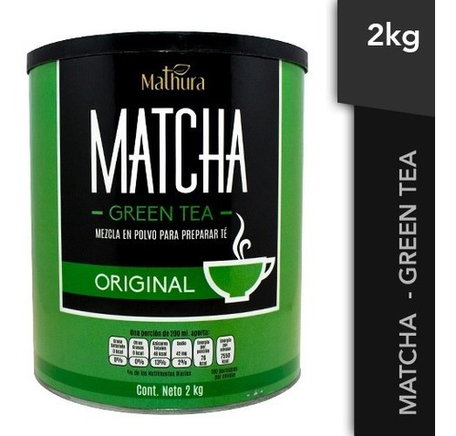 Te Matcha Green Tea 1 Lata De 2kg Marca Mathura