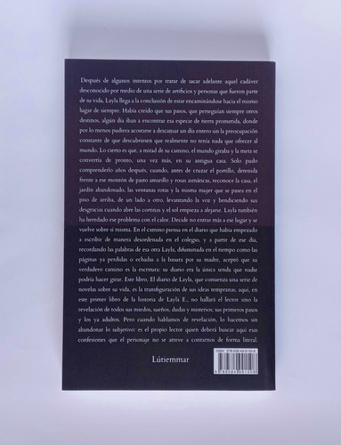Libro. El Diario De Layla. Gian Franco Huacache. Lútiemmar.