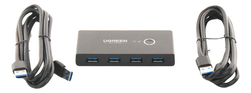 Hub Ugreen Para Compartir 4 Puertos Usb 3.0 A 2 Pc S, 30768