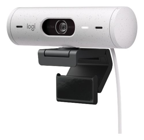 Logitech Brio 500, Webcam Full Hd 1080p, Rightlight 4, White