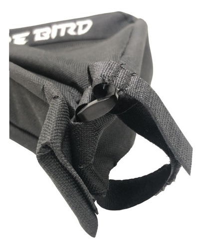 Alforja Bolso Triangular Porta Objetos Bicicleta Color Negro