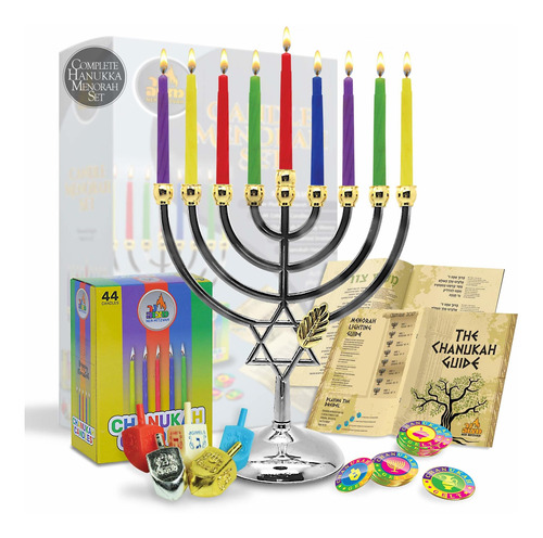 Menorahs Para Janucá  Juego Completo Hanukkah Menorah ...