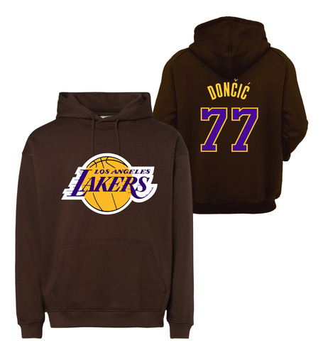 Sudadera Angeles Lakers Doncic 77 Hoodie Unixes Colores Nba