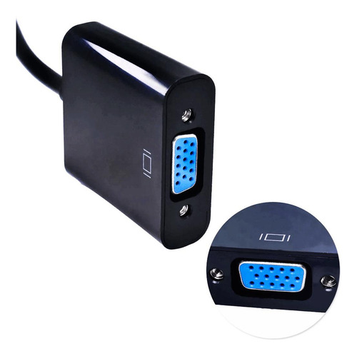 Kit Com 10 Cabos Adaptador Micro Hdmi Para Vga Com Áudio