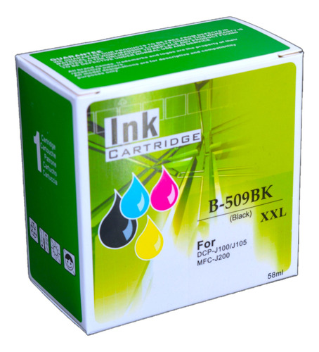 Tinta Lc509bk Xxl Lc 509 505 Xxl Negra Brother Alternativa