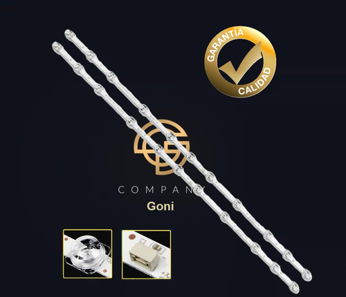 Kit Leds Para Tcl 43s425 (2tiras 11led) - Aluminio, Nuevo