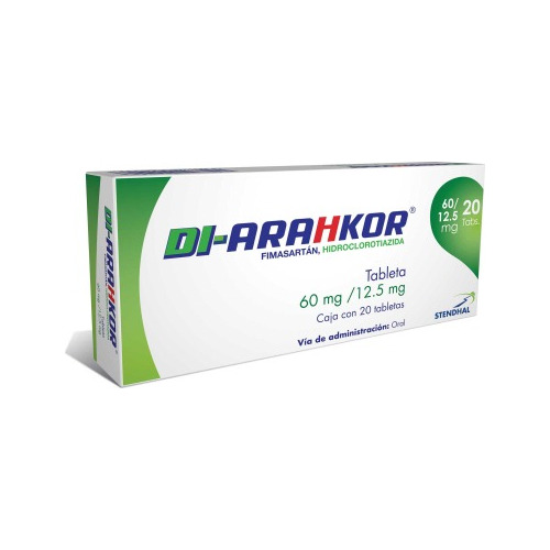 Di Arahkor 60 Mg/12.5 Mg Caja Con 20 Tabletas