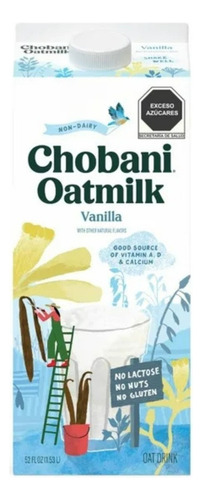 2 Pzas Bebida Chobani De Avena Sabor Vainilla 1.53 L