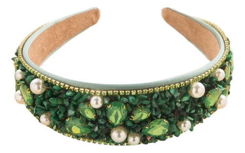 Diadema De Perlas Con Forma De Aro, Diadema Turquesa, Sombre