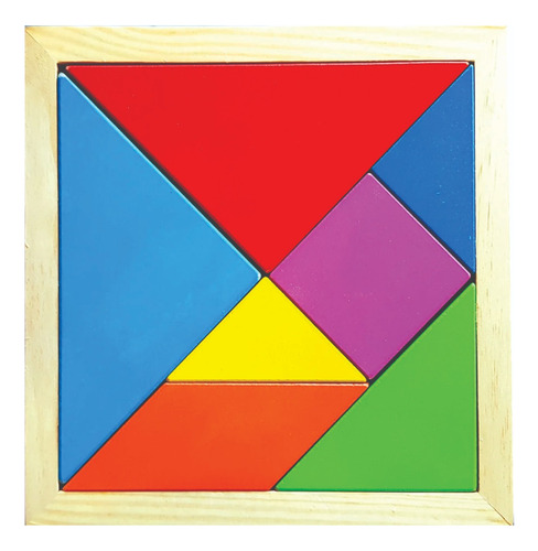 Tangram Madera, Juego Didáctico, Pensamiento Geométrico