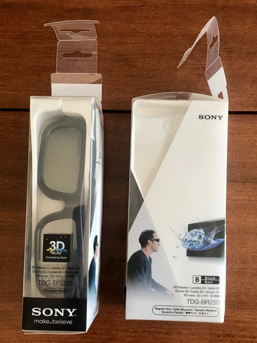 Dos Anteojos 3d Recargables Sony Tdg-br250 