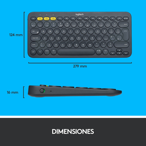 Combo Logitech Mouse M350s+teclado Bt K380s+totebag Grafito
