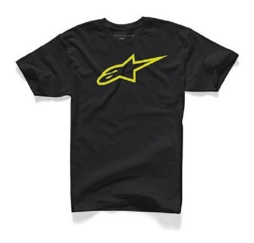 Playera Casual Moto Alpinestars Ageless Classic Negro/ Amar