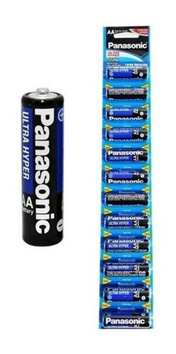 X12 Pilas Aa Panasonic Tira Pack Zinc Carbon Ultra Hyper    