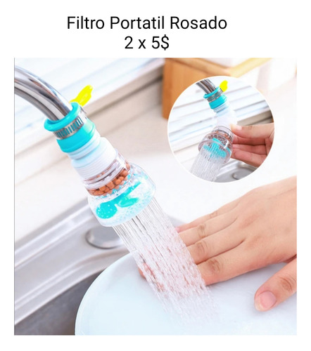 Filtro De Agua Portatil Flexible Para Grifos 2 X 5$