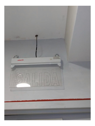 Letrero Señalizador Acrilico Led Salida Op-397 Opalux Reliev