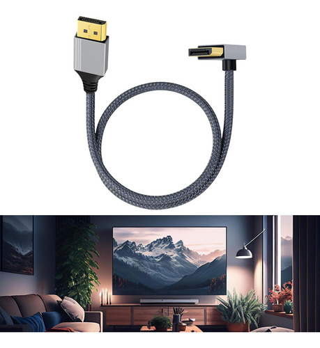 Cable 4k Cable De Conexión De Vídeo Cable Curva Positiva