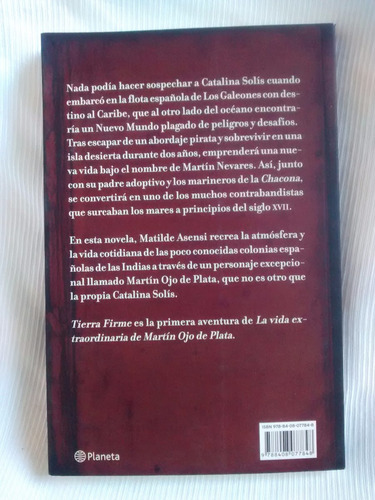 Imagen 2 de 5 de Tierra Firme Matilde Asensi Martin Ojo De Plata Ed. Planeta