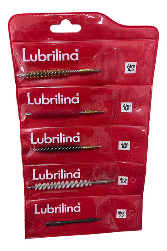 Kit Cepillos Lubrilina Surtidos 5,5 Mm Blister Completo X 5u