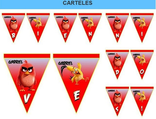 Kit Imprimible Angry Birds Full Fiesta 3x1