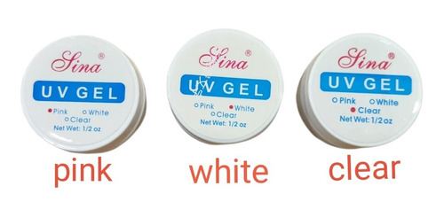 Set X3 Gel Lina Uv Construcción Uñas Esculpidas Gelificadas