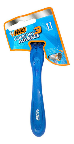 6 Rastrillos Afeitadora Desechables Bic Comfort Advance 3 Docena Triple Hoja Banda Lubricante