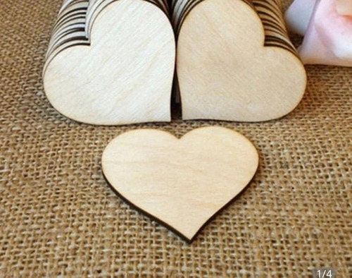 Decoracion 100 Corazones En Mdf