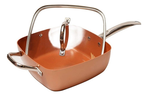 Sarten Copper 24cm Cuadrada 5 Pcs Excelente Calidad Oferta